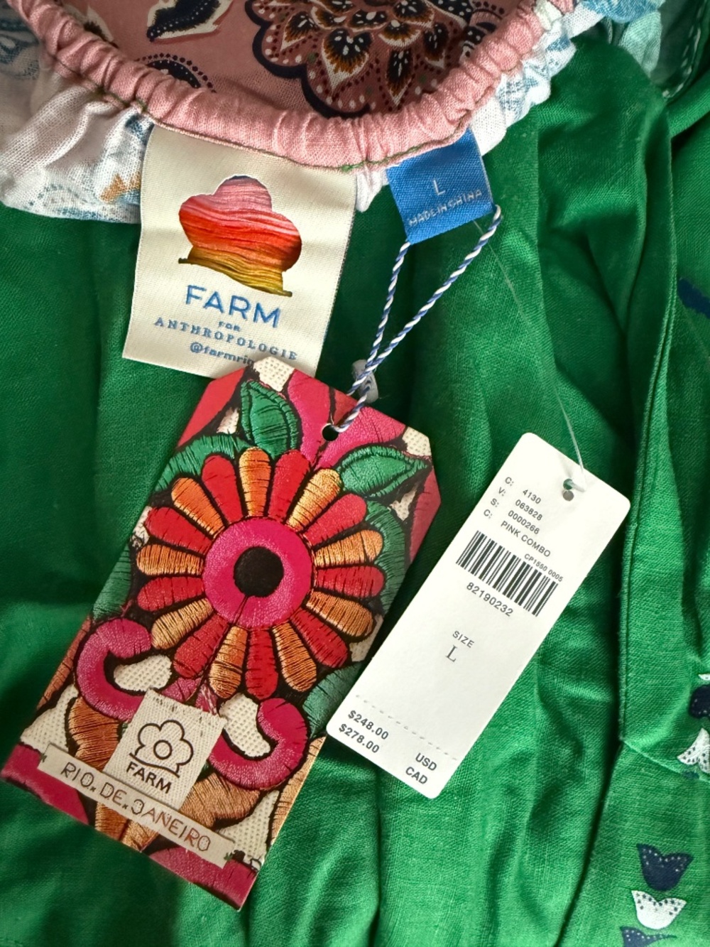 Farm Rio Cutout Halter Dress L Large NWT - Picture 5 of 7